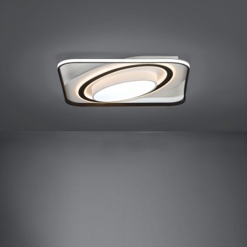 Eglo - Plafonnier à intensité variable LED/28W/230V+LED/13W+ LED/2,8W 3000-6500K noir + Télécommande