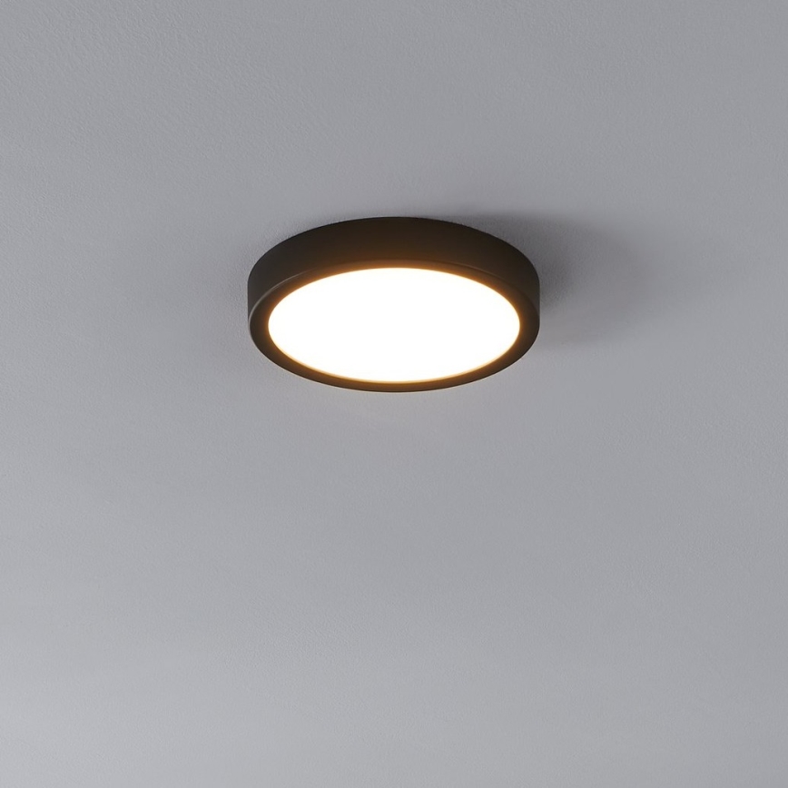 Eglo - Plafonnier avec détecteur LED/17W/230V 3000K noir