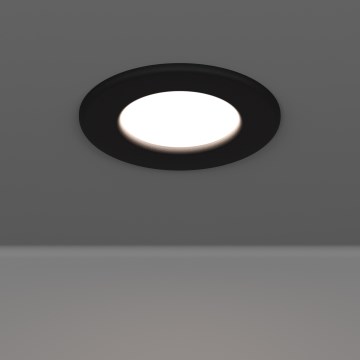 Eglo - Plafonnier encastré LED pour salle de bains LED/3,7W/230V 2700/4000/6500K diam. 8,8 cm IP44 noir