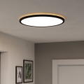 Eglo - Plafonnier extérieur RGBW à intensité variable LED/16,8W/230V 2700-6500K d. 50 cm IP44 noir ZigBee