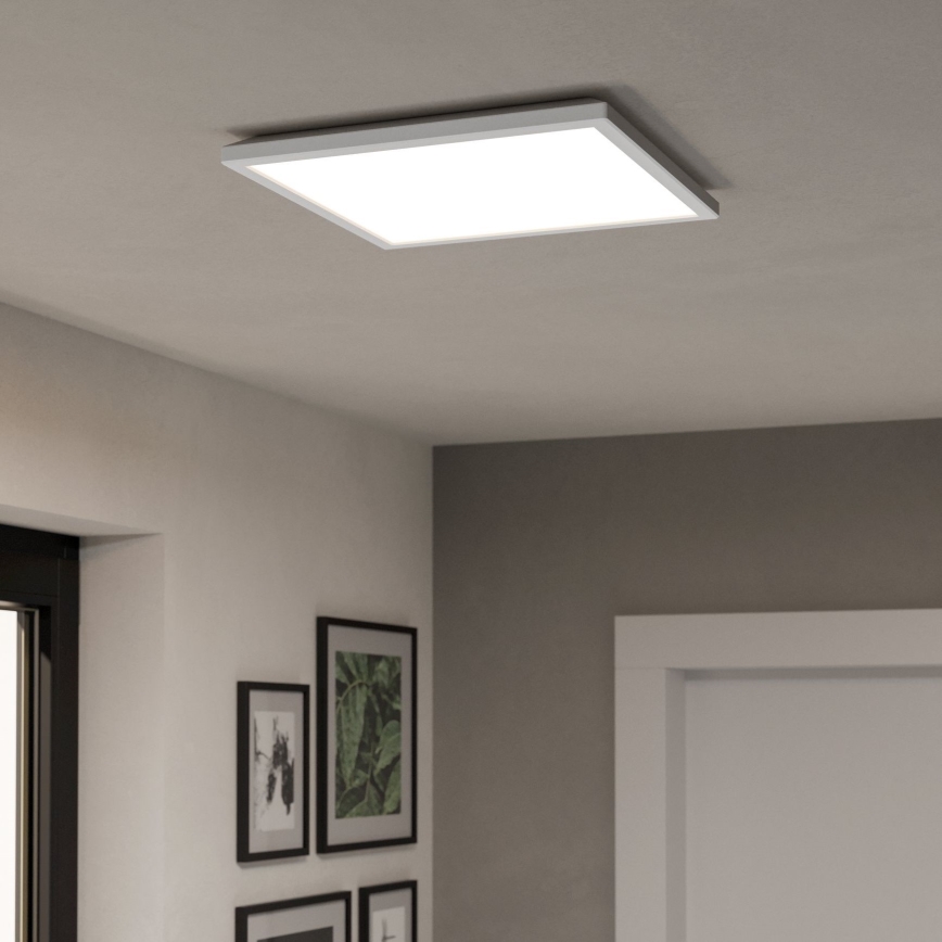 Eglo - Plafonnier extérieur RGBW à intensité variable LED/17,6W/230V 2700-6500K 39x39 cm IP44 blanc ZigBee