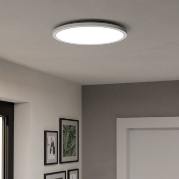 Eglo - Plafonnier extérieur RGBW à intensité variable LED/18,5W/230V 2700-6500K d. 38,9cm IP44 blanc ZigBee