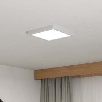 Eglo - Plafonnier LED 10,5 W, 230 V, 2700/4000/6500 K, 22 x 22 cm, blanc