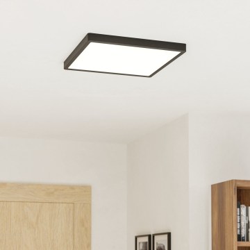 Eglo - Plafonnier LED/17,5W/230V 2700/4000/6500K 39x39 cm noir