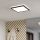 Eglo - Plafonnier LED pour salle de bains, 16,4 W, 230 V, 29x29 cm, IP54, noir