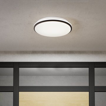 Eglo - Plafonnier LED pour salle de bains LED/18W/230V 3000/4000/6500K IP54 noir