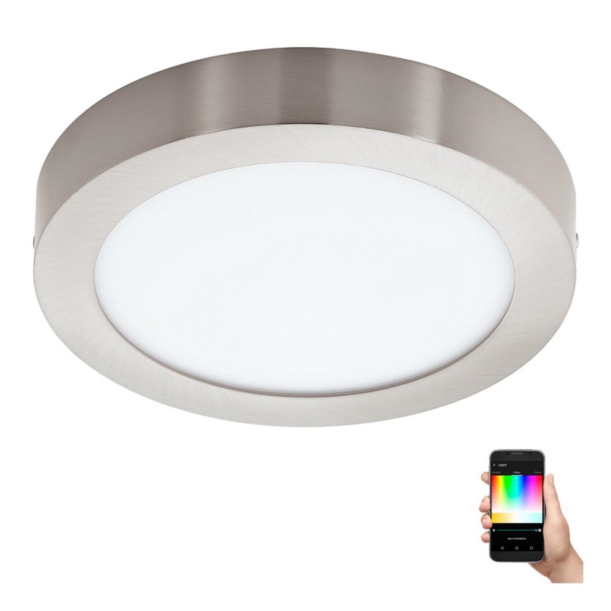 Eglo - Plafonnier LED RGBW dimmable FUEVA-C LED/15,6 W/230 V Bluetooth Ø 22,5 cm