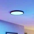 Eglo - Plafonnier LED RGBW dimmable pour salle de bain LED/17,5 W/230 V 2700–6500 K Ø 39,9 cm IP44 noir