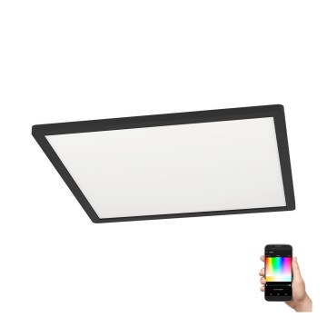 Eglo - Plafonnier LED RVBW à intensité variable LED/16,5W/230V noir ZigBee