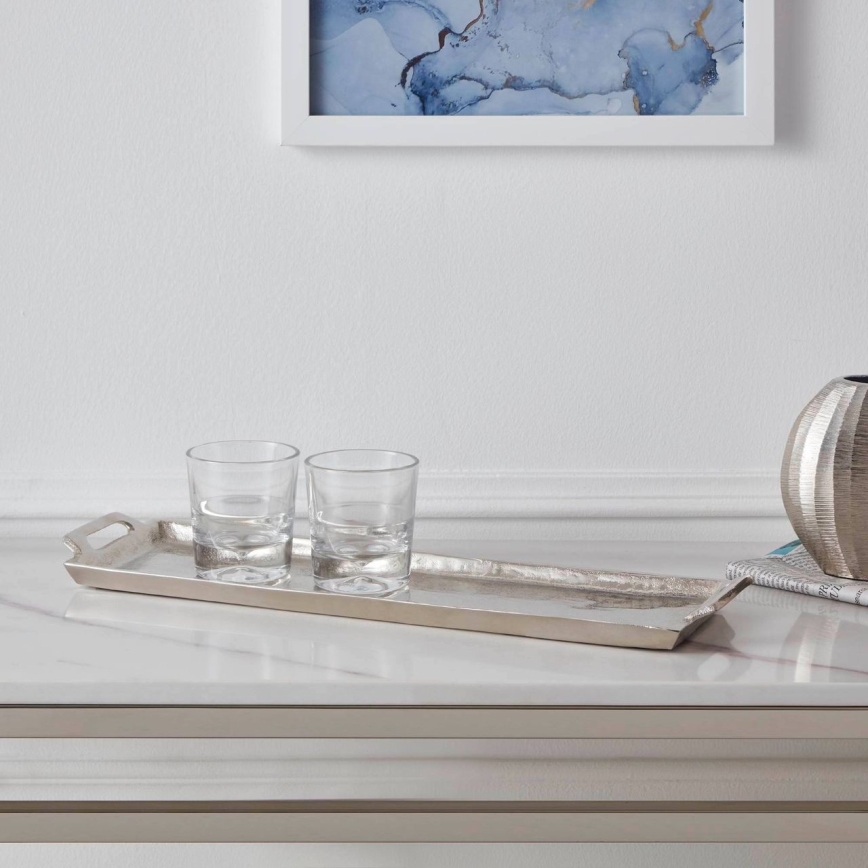 Eglo - Plateau décoratif 12,5x44 cm chrome