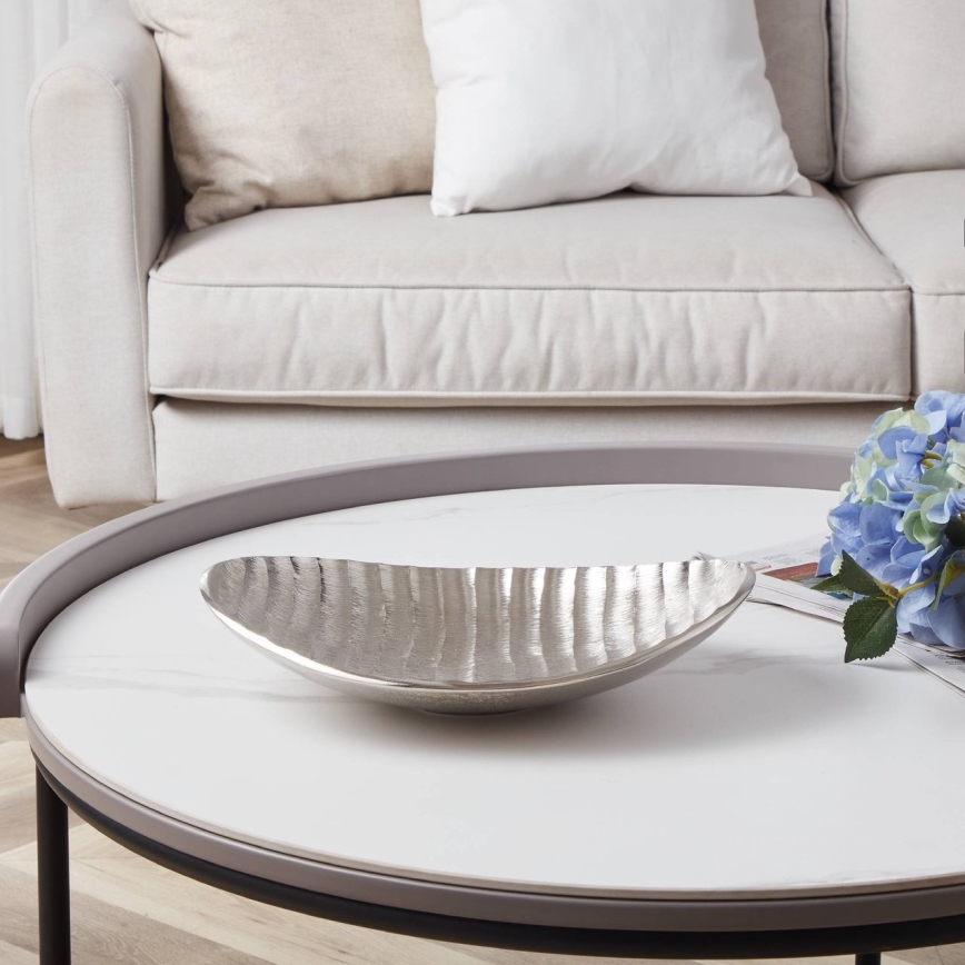 Eglo - Plateau décoratif 18,5x26 cm argent