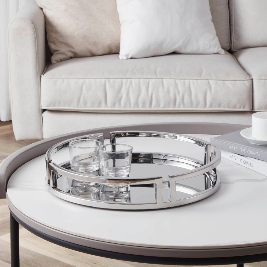 Eglo - Plateau décoratif d. 38 cm chrome brillant