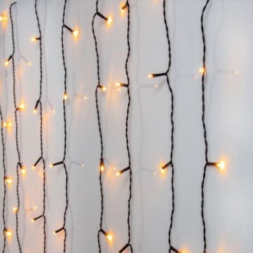 Eglo - rideau lumineux de Noël pour l'extérieur 120 LED 1,3 m IP44 blanc chaud