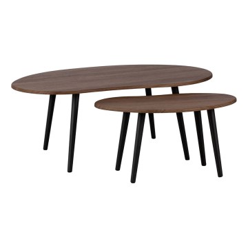 Eglo - SET 2x  Beistelltisch braun