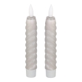 Eglo - SET 2x LED Candele LED/1xAAA 15 cm grigio