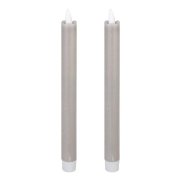 Eglo - SET 2x LED Candele LED/1xAAA 24,5 cm grigio