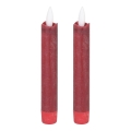 Eglo - SET 2x LED-Kerze LED/1xAAA 15 cm rot
