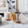 Eglo - SET 2x Sgabello diametro 30,5/37 cm beige