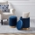 Eglo - SET 2x Sgabello diametro 31,5/36 cm blu/oro