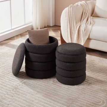 Eglo - SET 2x Sgabello diametro 33,5/40 cm nero