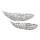 Eglo - SET 2x Vassoio decorativo 44/61 cm argento