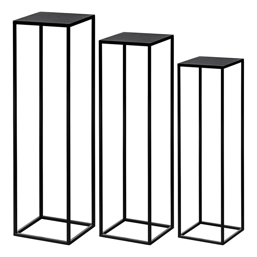 Eglo - SET 3x Blumenständer schwarz