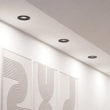 Eglo - SET 3x faretti da incasso LED RGBW dimmerabili LED/4,7W/230V 2700-6500K nero