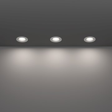 Eglo - SET 3x faretti da incasso per bagno LED/4,9W/230V 2700/4000/6500K Ø 8,8 cm IP65 bianco