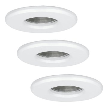 Eglo - SET 3x Lampada LED da bagno IGOA 1xGU10/3,3W/230V IP44