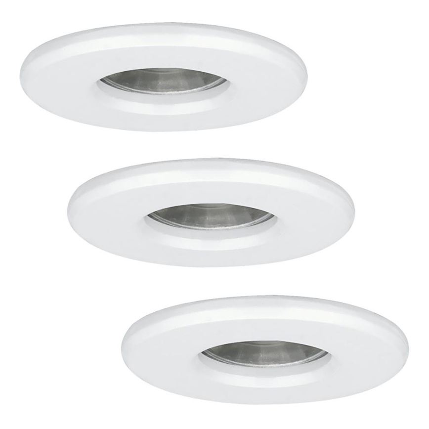 Eglo - SET 3x Lampada LED da bagno IGOA 1xGU10/3,3W/230V IP44