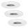 Eglo - SET 3x Lampada LED da bagno IGOA 1xGU10/3,3W/230V IP44