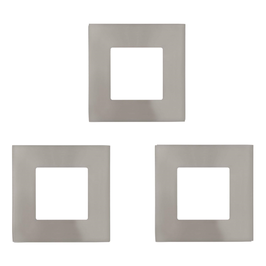 Eglo - Set 3x LED-Einbauleuchte FUEVA 1xLED/2,7W/230V 8,5x8,5 cm