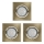 Eglo - SET 3x LED-Einbauleuchte IGOA 3xGU10/5W/230V