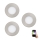 Eglo - SET 3x LED RGB Lampada da incasso dimmerabile FUEVA-C 1xLED/3W/230V