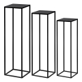Eglo - SET 3x Supporto per piante nero