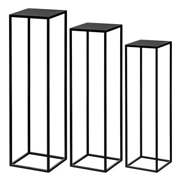 Eglo - SET 3x Supporto per piante nero