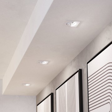 Eglo - Set da 3 faretti da incasso dimmerabili a LED/6,4W/230V 8,8x8,8 cm bianchi