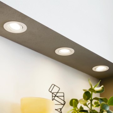Eglo - Set da 3 faretti da incasso SARTIANO LED/5W/230V