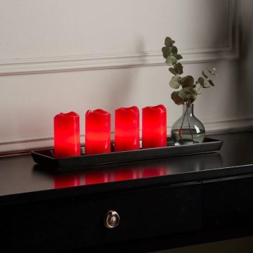 Eglo - Set da 4 decorazioni natalizie LED ADVENT LED/0,18W/2xCR2032 + telecomando