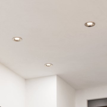 Eglo - SET di 3 faretti da incasso LED dimmerabili LED/6,4W/230V Ø 8,8 cm cromo opaco