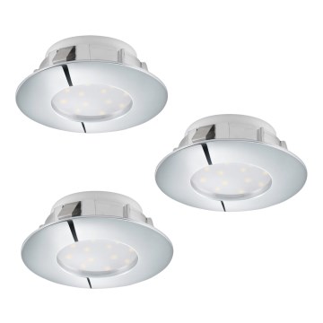Eglo - Set di 3 faretti LED da incasso PINEDA LED/6W/230V