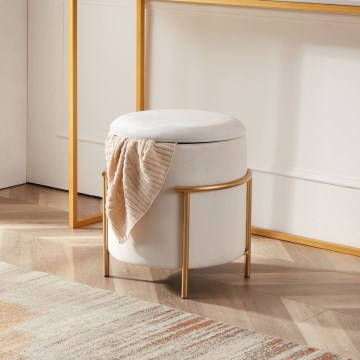 Eglo - Sgabello 46x41 cm bianco/oro
