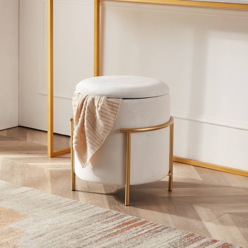 Eglo - Sgabello 46x41 cm bianco/oro