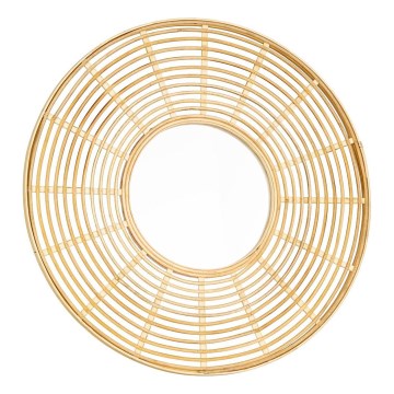 Eglo - Specchio da parete diametro 55 cm bambù