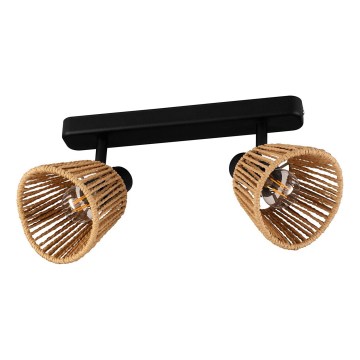 Eglo - Spot 2xE14/10W/230V noir/beige