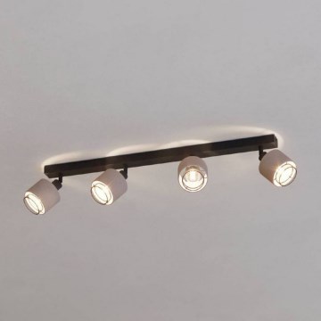 Eglo - Spot 4xE14/40W/230V noir/beige