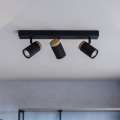 Eglo - Spot LED 3xGU10/4,5W/230V 3000K noir/marron