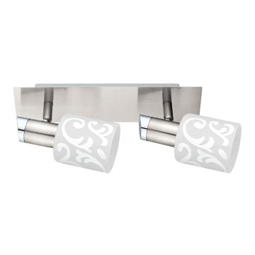 Eglo - Spot LED MY CHOICE 2xE14/4W/230V chrome mat/blanc