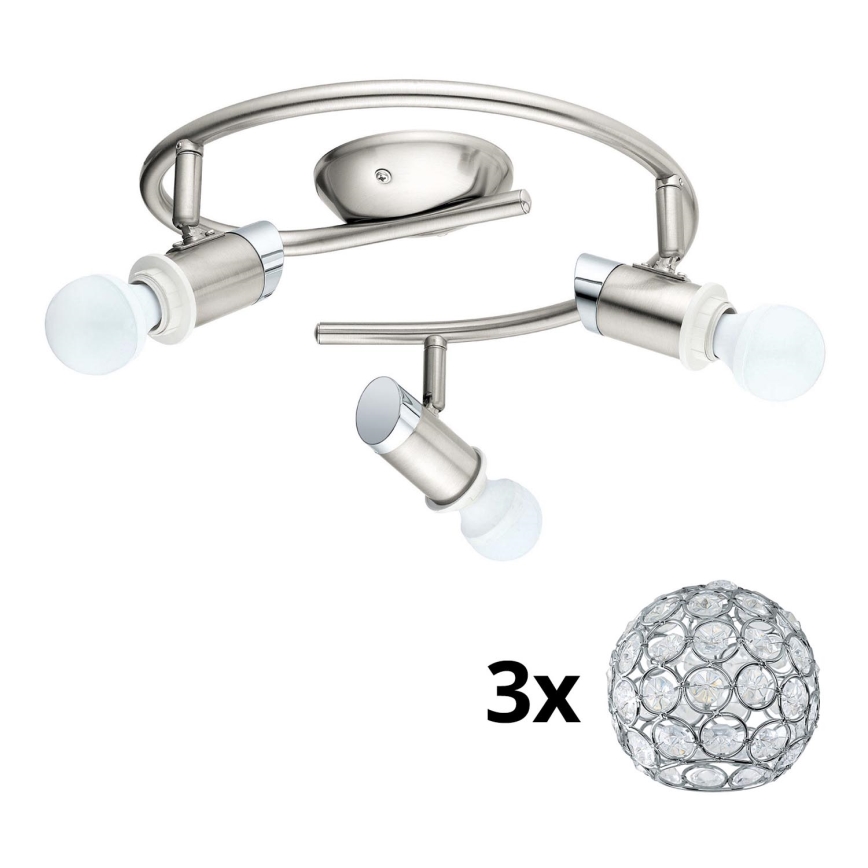 Eglo - Spot LED MY CHOICE 3xE14/4W/230V  chrome mat