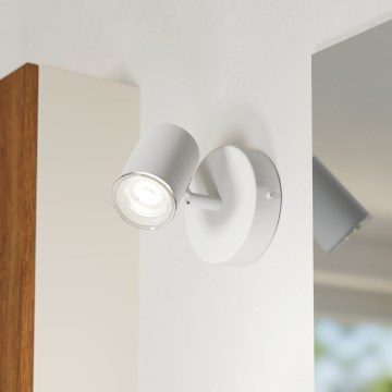 Eglo - Spot mural pour salle de bains 1xGU10/5W/230V IP44 blanc